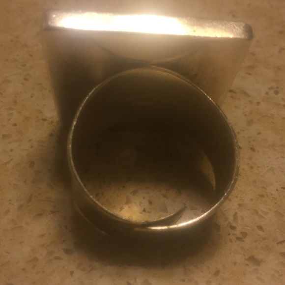 Sterling Ring with Black Stone - Picture 3 of 3