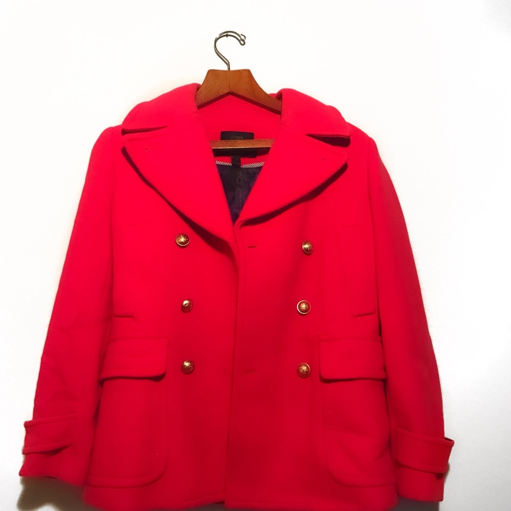 Jcrew red winter coat