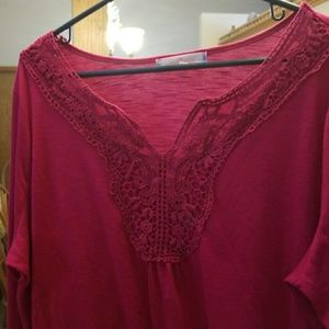 3/4 length sleeve top