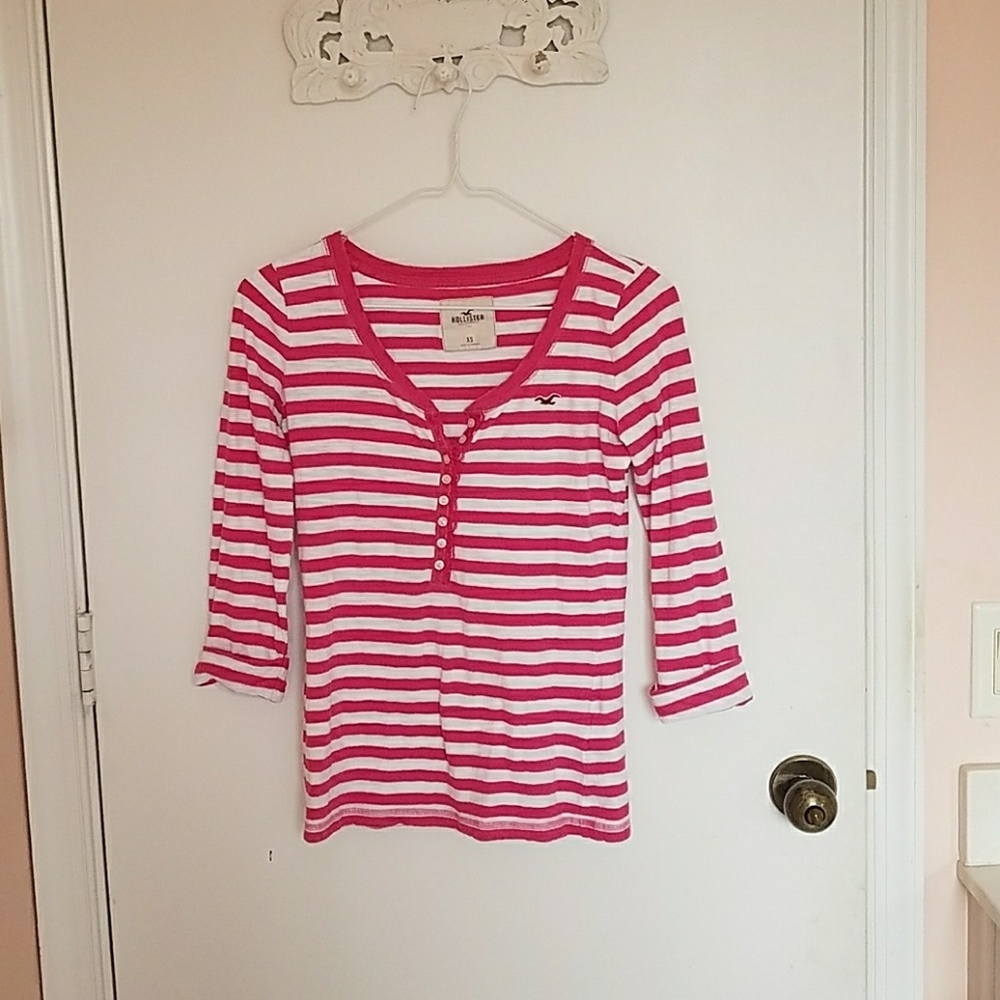 Hollister 3/4 sleeve top