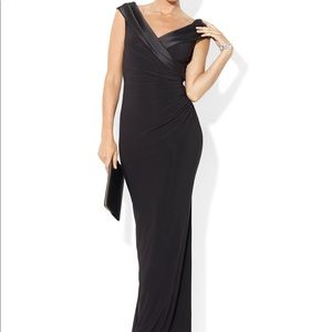 Ralph Lauren Surplice Neckline Evening Gown