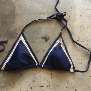 Dark blue bikini top