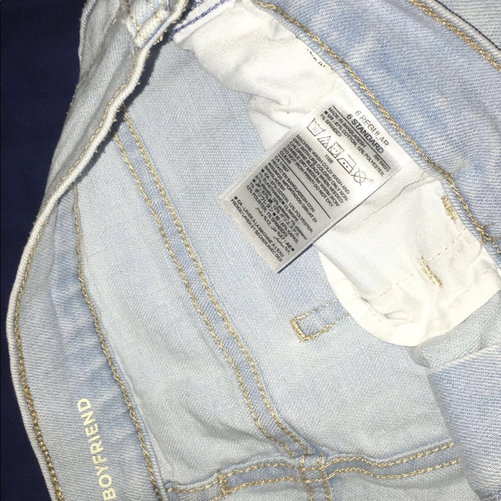 Light wash shorts