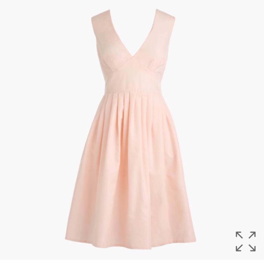 J. Crew v-neck a-line dress in faille