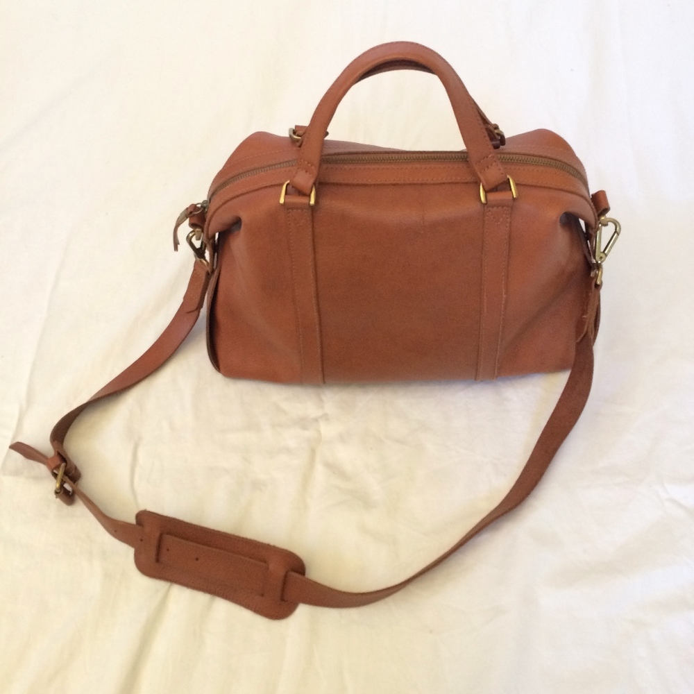 Madewell Kensington Satchel in English Saddle