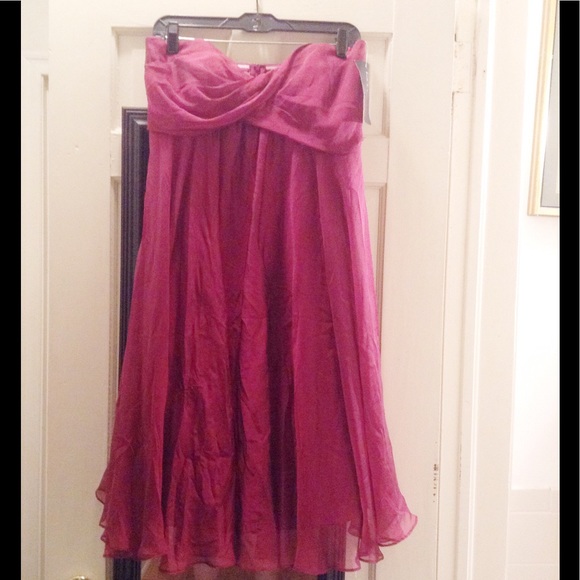 LAST CHANCE Silk empire waist dress 10 cocktail - Picture 2 of 7