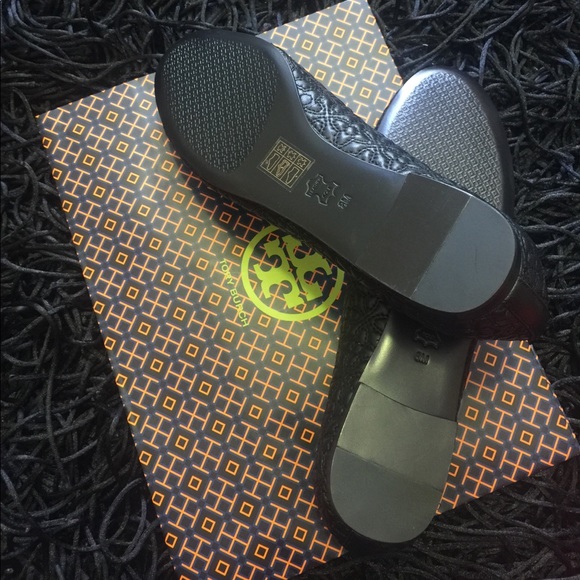 NWT Tory Burch Bryant Quilted Ballet Flat black - Picture 7 of 8