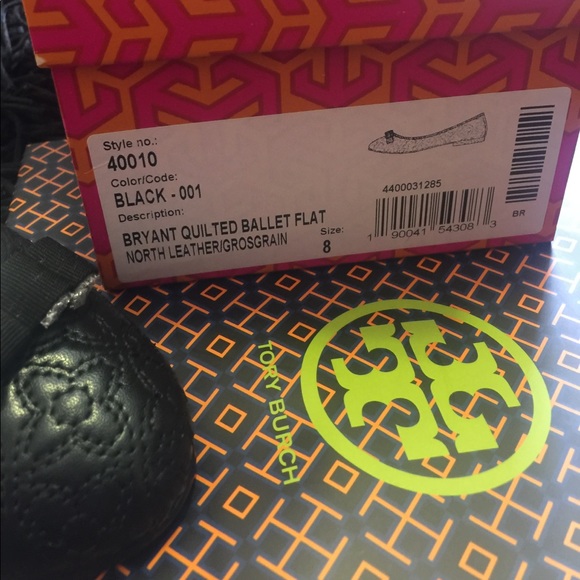 NWT Tory Burch Bryant Quilted Ballet Flat black - Picture 8 of 8