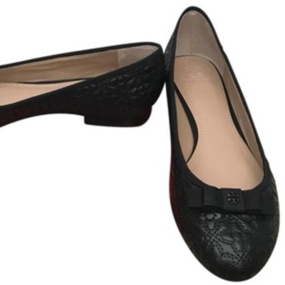 NWT Tory Burch Bryant Quilted Ballet Flat black - Picture 2 of 8