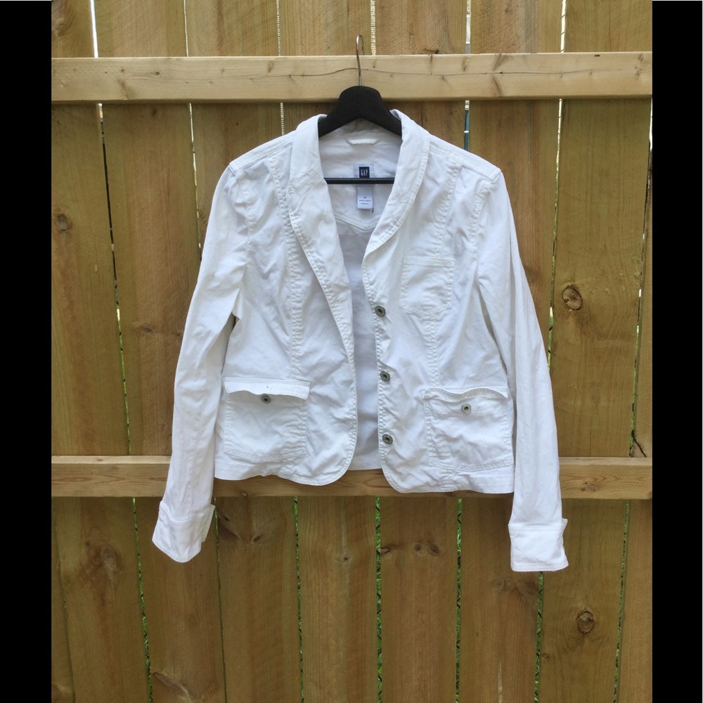 GAP 1969 white jean jacket