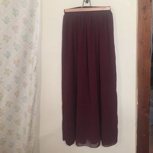 American Apparel - Chiffon high waist maxi skirt