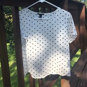 Black and white Polka dot blouse!