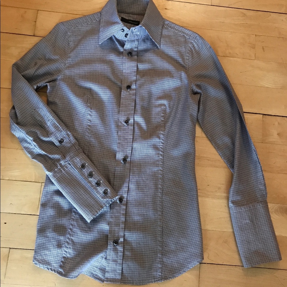 Dsquared2 100% Cotton Yarn dyed shirt.