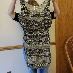 Brown and tan dress