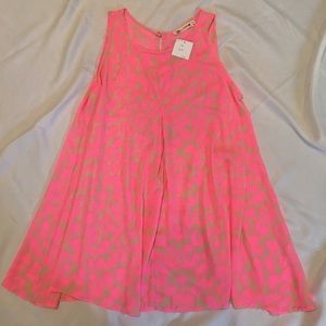 Hot Pink Patterned Mini Dress