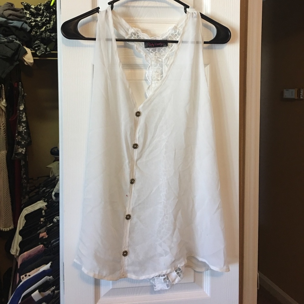 Loose White tank