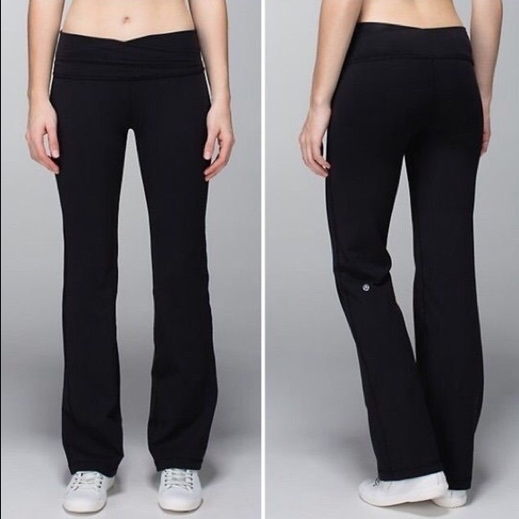 Lulu Lemon Black Flares