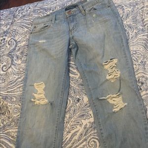 Levi's distressed boyfriend jeans