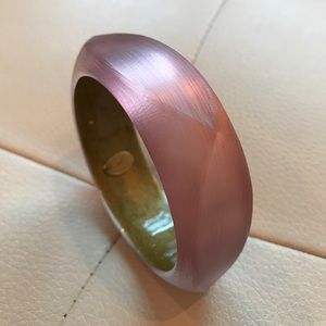 Alexis Bittar hand carved lucite bangle NWOT