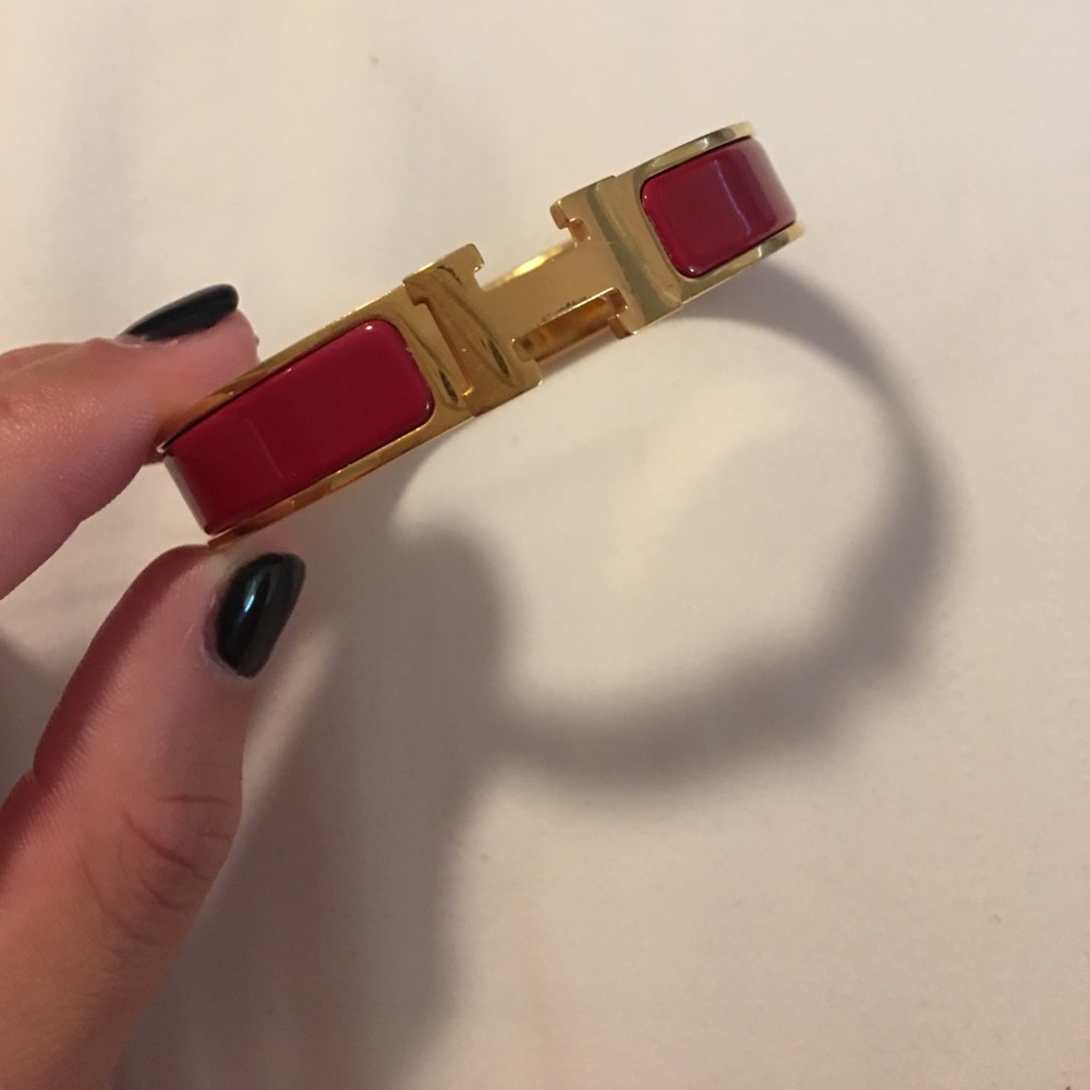 Hermes H clasp bracelet