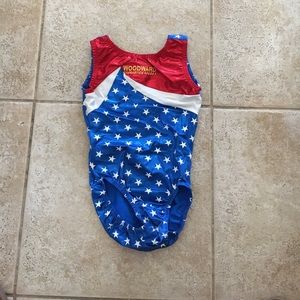 Adult small gymnastics leotard AS Woodward