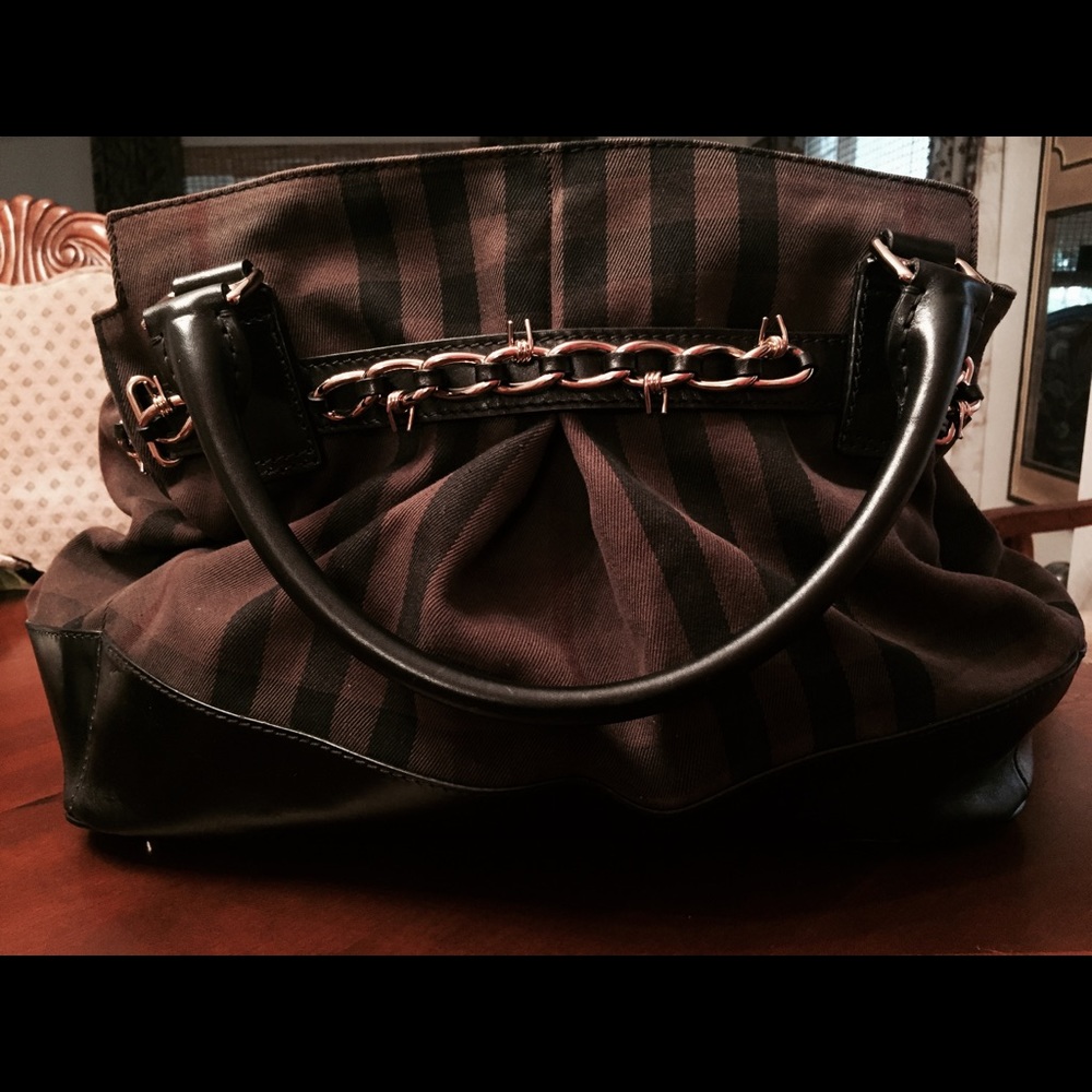 Burberry smoked tote/satchel