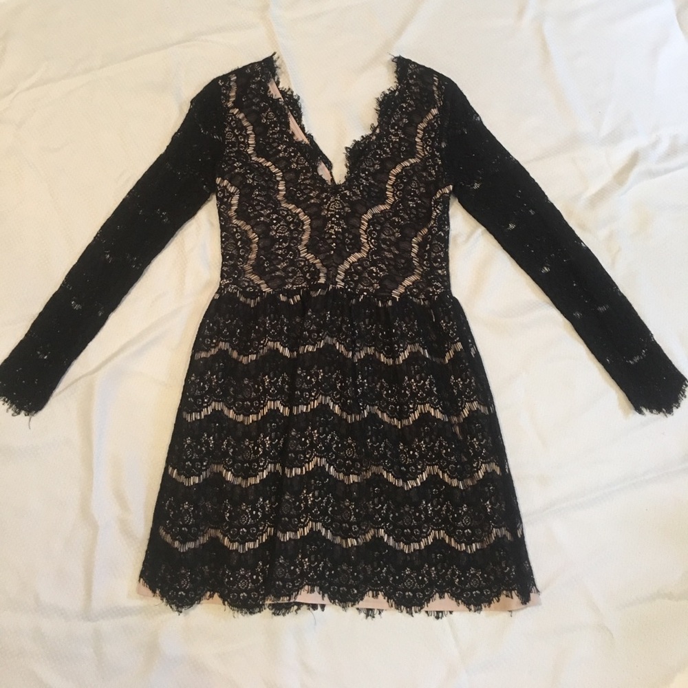 Black Lace Cocktail Dress