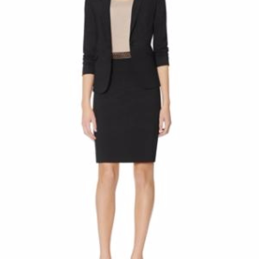 The Limited Navy Stretch Pencil Skirt