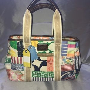 Authentic Coach patchwork handbag