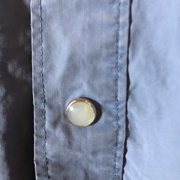 Mod-O-Doc Periwinkle Western-Style Shirt 3/M - Picture 7 of 8