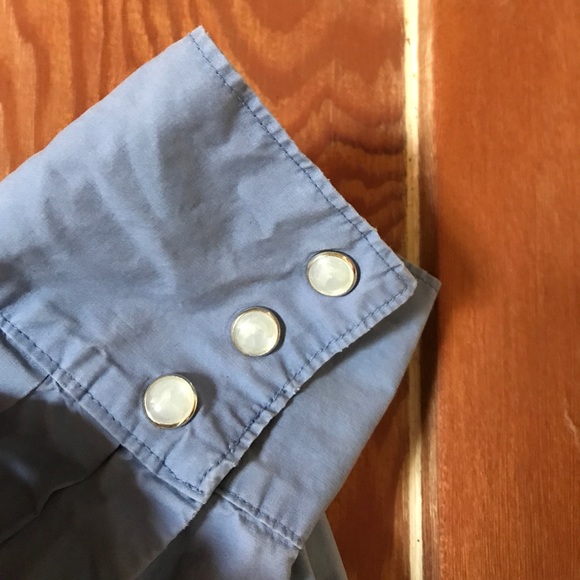 Mod-O-Doc Periwinkle Western-Style Shirt 3/M - Picture 6 of 8