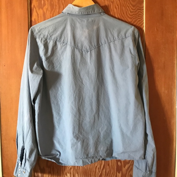 Mod-O-Doc Periwinkle Western-Style Shirt 3/M - Picture 5 of 8