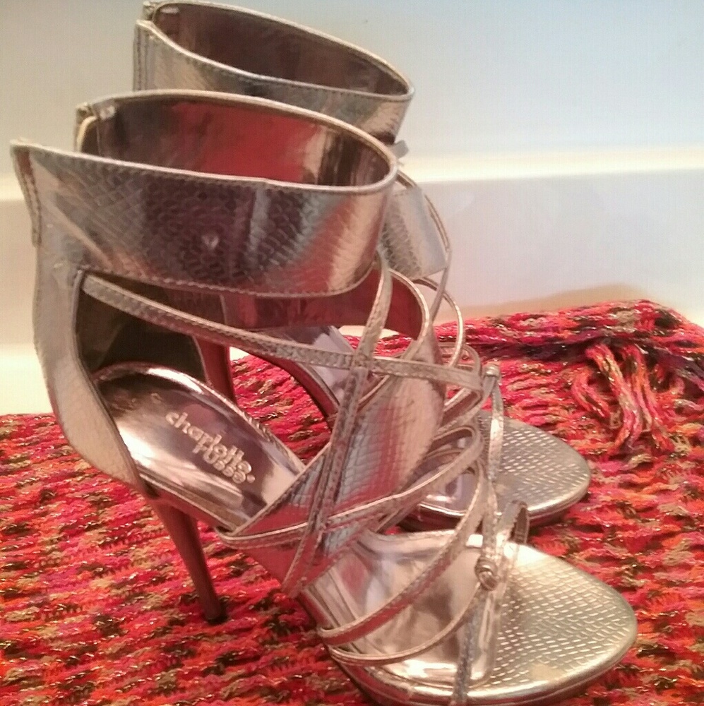 Silver shoes