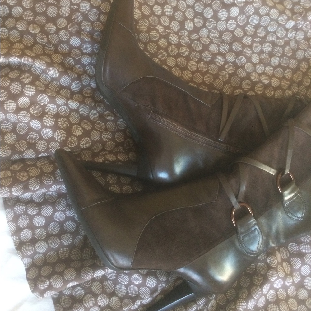 AUTHENTIC VIA SPIGA  🌻BROWN, Leather/suede boots.
