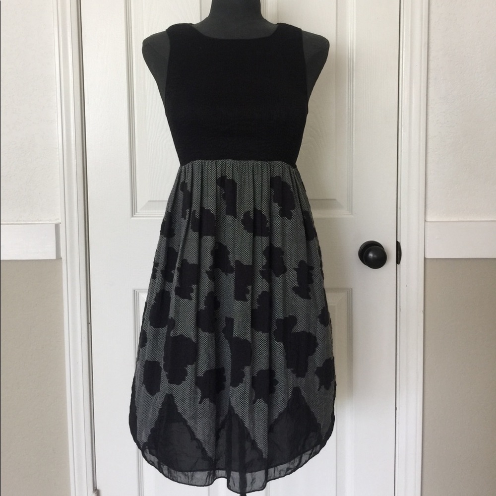 Max Studio Black dress with floral detail