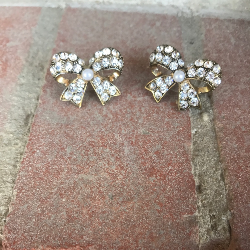 Betsey Johnson Bow Earrings