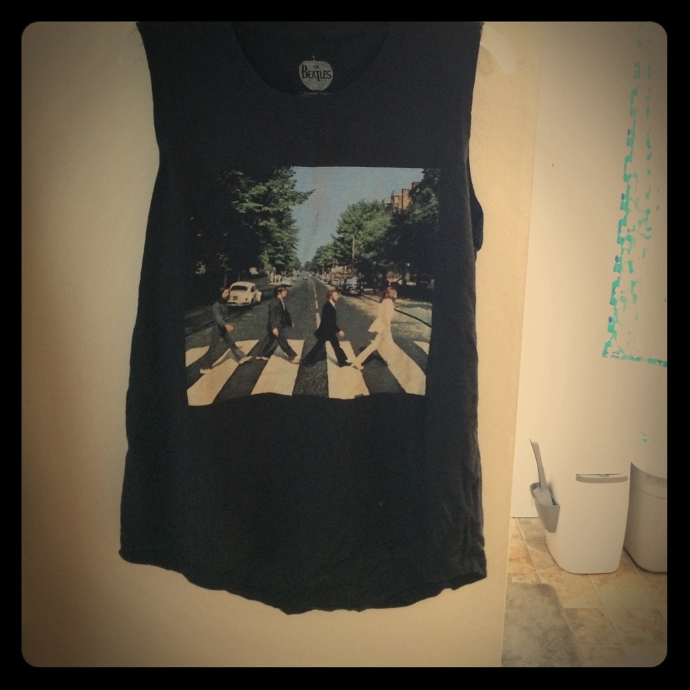 Beatles Abbey Road muscle tee