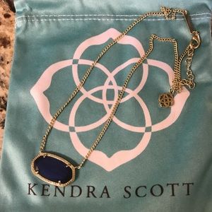 Like New Kendra Scott Dylan Necklace in Navy Blue