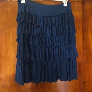 Blue five layered skirt