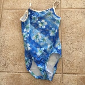 K- bee flower gymnastics Leotard AS adult small