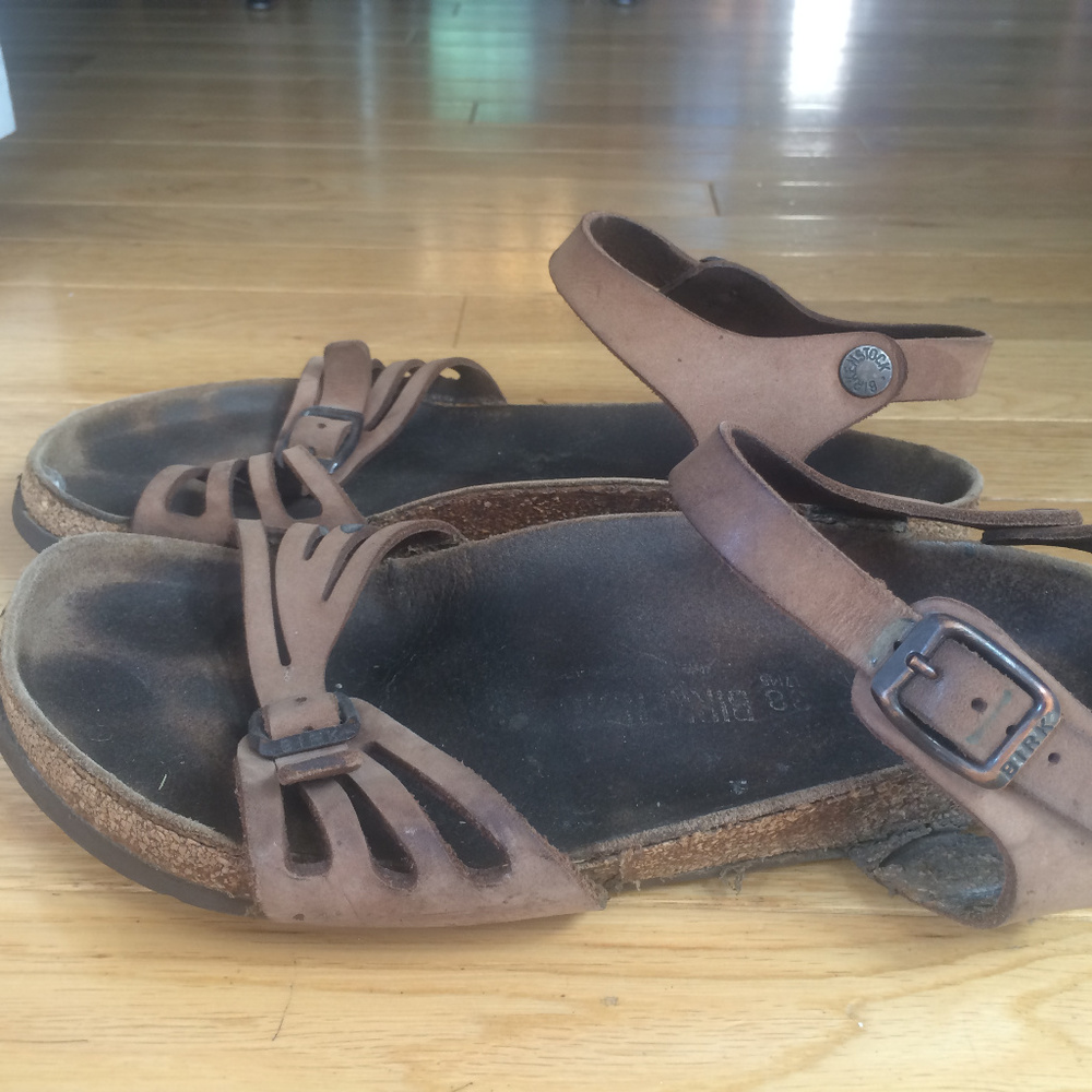 Birkenstock strappy sandals size 38 wide/regular