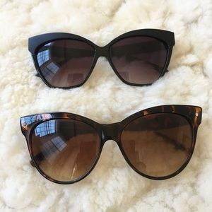 2 Pairs of Cat-Eye Sunglasses
