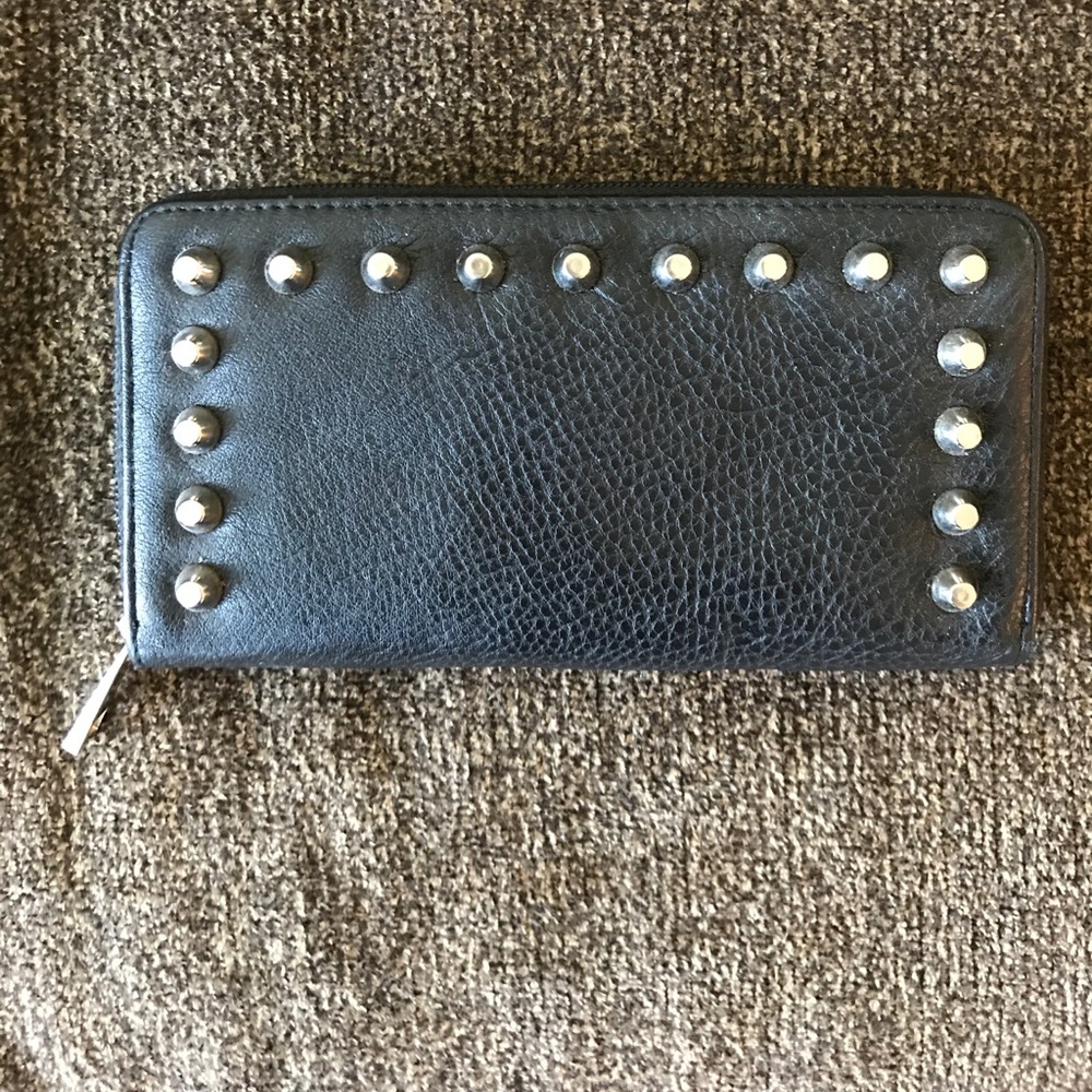 Black studded wallet!