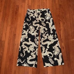 VINTAGE LILLY DRAGON + LANTERN PANTS