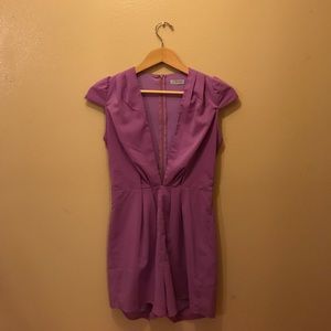 Low V Tobi light purple romper