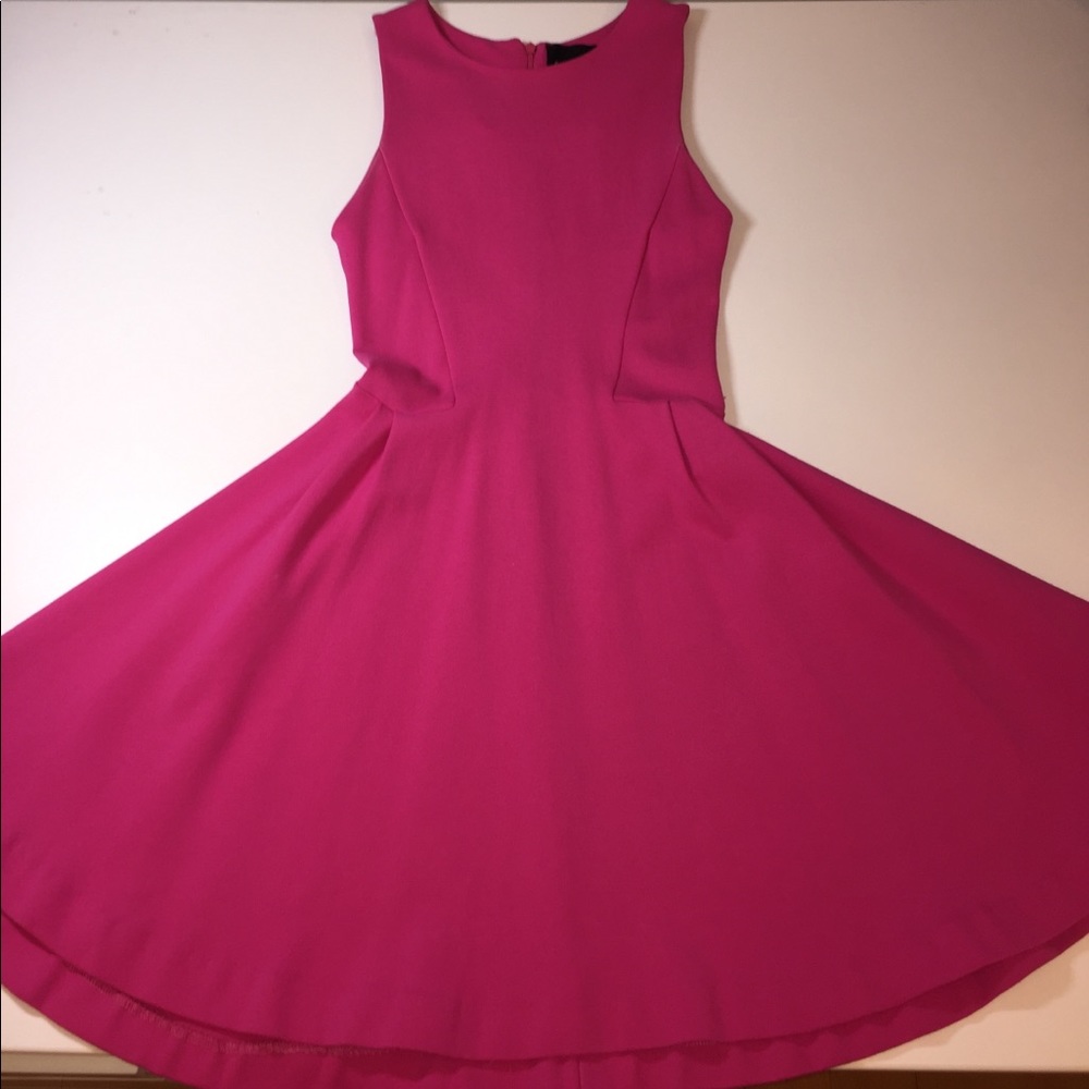 zara pink skater dress