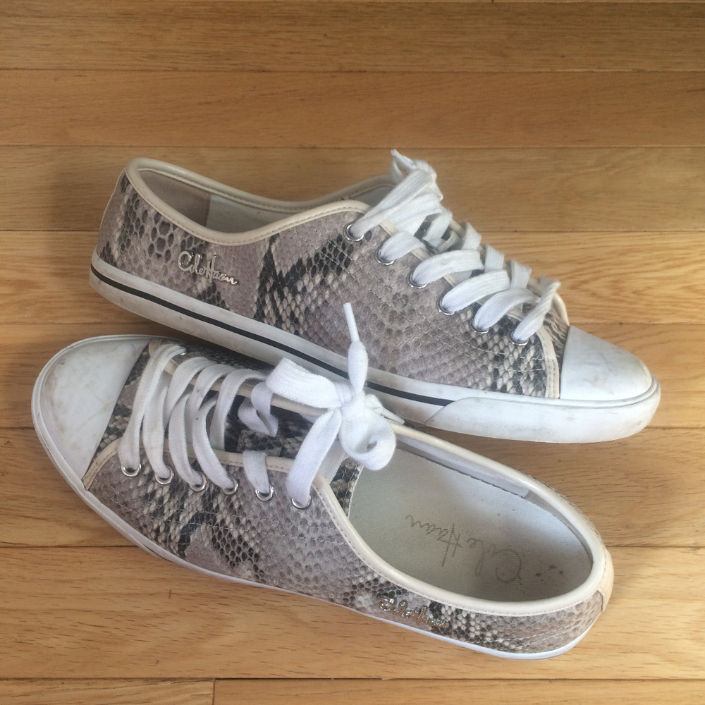 Cole Haan snakeskin sneakers size 8.5 B (regular)