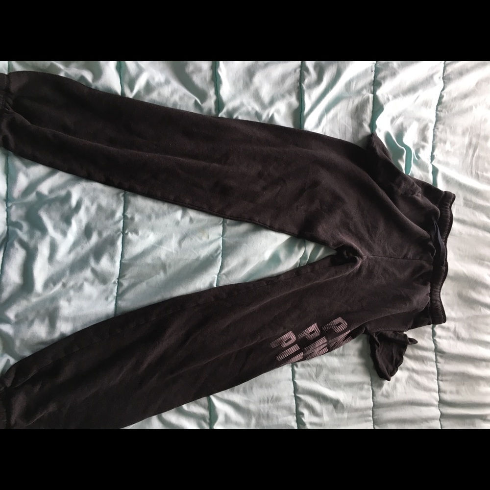 Black Pink Victoria Secret Sweats