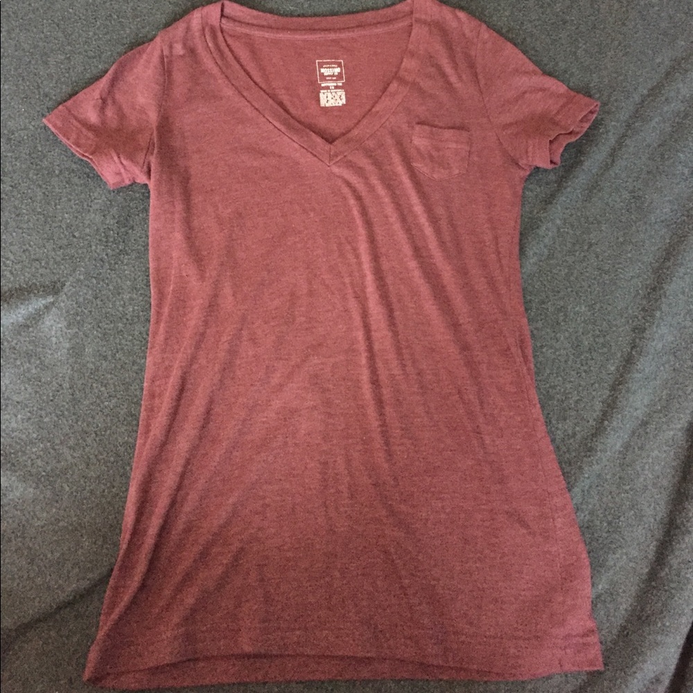 Maroon V Neck