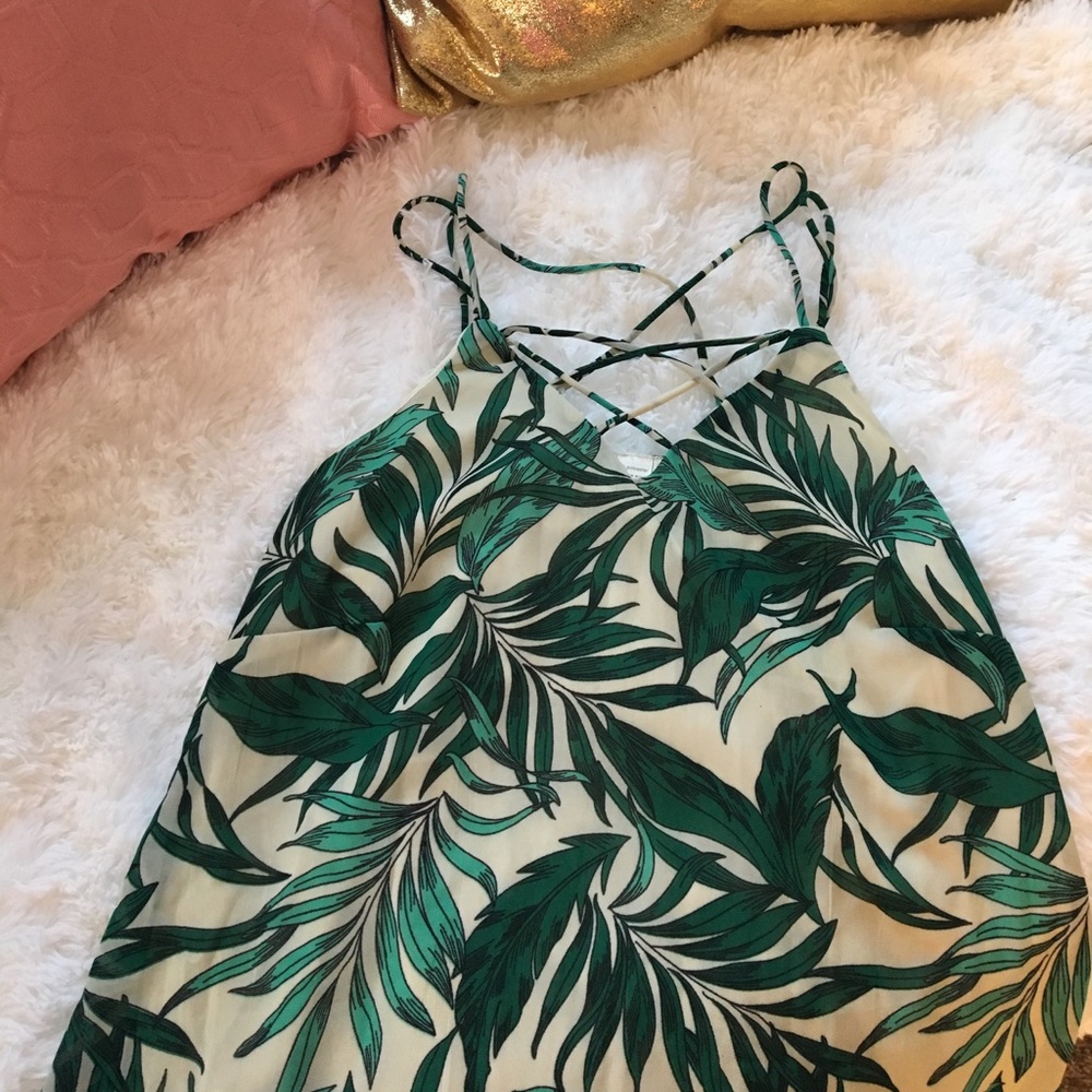 Palm leaf tank